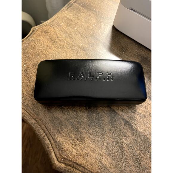 Ralph Lauren‎ Hard Shell Glasses Case Velvet Lined EUC - Picture 1 of 5